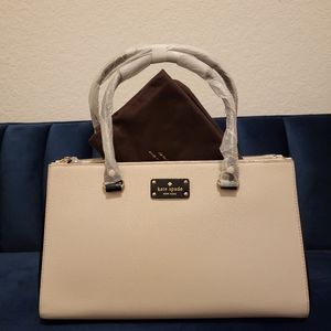 Kate Spade cream leather bag